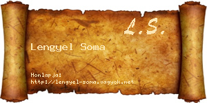 Lengyel Soma névjegykártya